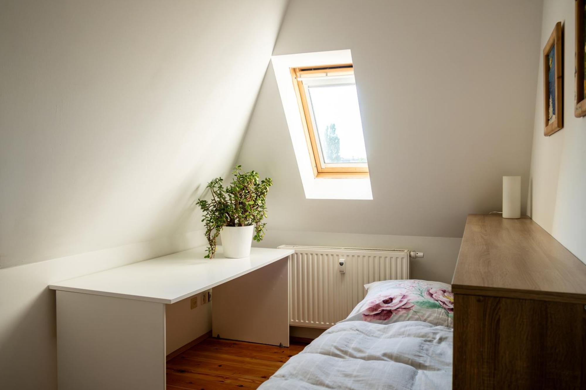Doppelhaus- Villa Leipzig Schleussig , Moderner Altbau Apartment Dachetage Mit 2 Schlafzimmern Und Separatem Zusatzzimmer , Parkplatz - Balkon - Kamin - Eicheparkett - Arbeitsplatz Eksteriør bilde